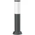 ledscom.de Wegelicht / Pollerleuchte / Gartenleuchte PORU mit Erdspieß für außen, IP44, 39cm, anthrazit, 1 x E27 max. 60W