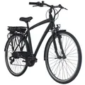 Adore Pedelec E-Bike Cityfahrrad 28'' Adore Versailles schwarz-blau