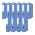 Premium Ordner Schmal 10er Pack/DIN A4 / 5 cm / 10 Stück/Blau/Kunststoffbezug...