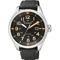 Herrenuhr CITIZEN AW5000-24E, schwarzes Sportarmee-Uhren. - Schwarz