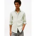Tommy Jeans Langarmhemd Sabim Stretch Shirt Stretch Hemd, Premium, Slim Fit, mit Elasthan grün S