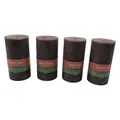 Bolsius Rustik Stumpenkerzen - Taupe - Set 4 Stück - Dekorative Haushaltkerzen -