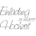 Heyda Stempel Motivstempel 'Einladung zu unserer Hochzeit' 6,5x4,1cm.