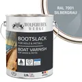 Bootslack Parkettlack Schiffslack Holzlack Seidenglänzend für Holz Boot Schiff W400 Silbergrau - 2,5L