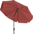 Doppler Sunline Manual ø 150 cm rund Sonnenschirm in 12 Farben Mittelmastschirm Balkonschirm 831 Terracotta