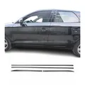 Seitentürleiste Türschutzleiste für Ford Kuga II 2017-2019 FL Chrom Stahl Dunkel