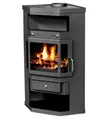 VICTORIA-05 EEK A Eck-Kaminofen - Kaminofen Victoria 05 Panama 9.0 kW, Grau