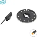 windmeile | Pedalsensor KT-D12L, Links, Waterproof, PAS Sensor, PAS Systemassistent, E-Bike, Elektro Fahrrad, Pedelec, 24V/36V/48V - Schwarz