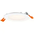 LED Einbauleuchte ultra slim OSRAM ø12cm weiß 3000K, Einbaudurchmesser 105 mm, Einbautiefe 35 mm