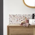 Fliesenspiegel Ava aus Premium-Terrazzo Brown 120 cm