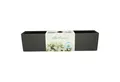 Lechuza® Balkonkasten Lechuza Blumenkasten Balconera Cottage 80 granit grau
