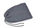 beties - PUR.NATURE - Sauna Kühlbeutel ca.16x25 mit Zugband; PREMIUM-Halbleinen Qualität (europäischer Flachs) – 350 g/m² – Erfrischung in der Sauna – natürlich & wiederverwendbar in fjord-blau