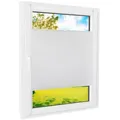 Foxx Plissee Plissee Klemmfix weiß blackout 105x140 cm weiß 105 cm x 140 cm