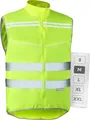 Prowiste Fahrradweste Herren & Damen – Hohe Sichtbarkeit in Neon Gelb & Reflektorstreifen – Atmungsaktiv (Mesh) – mit Rückentasche (DE/NL/SE/PL, Alphanumerisch, M, Regular, Regular)
