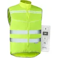 Prowiste Warnweste Fahrradweste Herren & Damen – Hohe Sichtbarkeit in Neon Gelb (Einzelartikel, 1-tlg., 1 x Bike Vest) Atmungsaktiv (Mesh) & Rückentasche – Hohe Sichtbarkeit beim Laufen gelb M