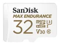 SanDisk microSDHC Max Endurance 32GB (V30/U3/Cl.10/R100/W40) + SD-Adapter