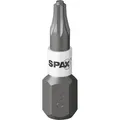 SPAX Bit-Einsatz T-Star 1/4"sechskant T10/25 mm Zapfenführung, Inhalt 5 Stück