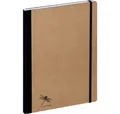 PAGNA Notizblock Notizbuch A4 Pur natur, kariert 192 Seiten mit Gummizug