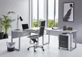 Büromöbel Arbeitszimmer Office Edition in Lichtgrau/Anthrazit Hochglanz Set 0