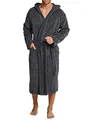 Schiesser Herren Bademantel, Grau (200-grau), L