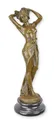 Aubaho Dekoobjekt Skulptur Bronze Frau Akt Erotik Replikat Retro Design Dekoration