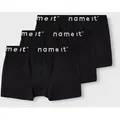 Name It Trunk NKMBOXER 3P (Packung, 3-St) eng, Jersey, Logoschriftzug, angesetztes Bündchen schwarz 146/152