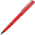 Lamy safari roll-ink red Tintenpatronenroller – zeitlos klassischer Stift mit ergonomischem Griff & Strichbreite M - Gehäuse aus robustem ASA-Kunststoff – inkl. Tintenpatrone T10 blau
