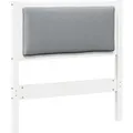 vidaXL Kopfteil Sonstiges Weiß 75 cm Massivholz Kiefer 878988
