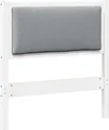 vidaXL Kopfteil Sonstiges Weiß 75 cm Massivholz Kiefer