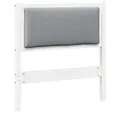 vidaXL Bett Kopfteil Sonstiges Weiß 75 cm Massivholz Kiefer (1-tlg)