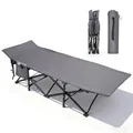 Sekey Campingbett klappbar XXL, 190 x 71 x 35 cm, extrabreite Campingliege, mit verstärkten Stahlrohren und hochwertigem Oxford-Gewebe, Feldbett – ideal als Angelliege und für Camping