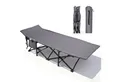 Sekey Feldbett Campingbett klappbar Campingliege Angelliege Klappbett bis 200 kg 190 x 71 x 35 cm Klappbett mit seitlicher Tasche, für Garten Camping