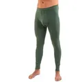 HERMKO Lange Unterhose 3540 mit Eingriff,100 % Bio-Baumwolle, Weichbund, elast. Beinabschlüsse grün D 14 = EU 8XL