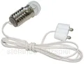 Fassung E10 mit Kabel+Stecker für Puppenhausbeleuchtung 3,5V, Puppenhaus-Lampe