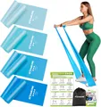 Fitnessbänder Set 4er Yoga Pilates Widerstand 4 Stufen