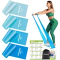 Hochwertiges Fitnessband-Set, 2m, 4 Widerstandsstufen, für vielseitiges Training