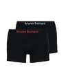 bruno banani - Flowing - Short - 2er Pack (5 Schwarz (Rot/Weiß))