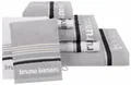 Bruno Banani Handtuch Set "Maja, 1 Duschtuch, 2 Handtücher, 2 Gästehandtücher, 2 Waschhandschuhe", grau (grau, weiß), Walkfrottee