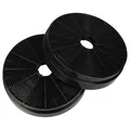 vhbw 2x Aktivkohlefilter kompatibel mit Klarstein Aurica 60, Aurica 90, Balzac Silent 90, Down Under Dunstabzugshaube - 17,5 cm