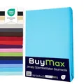 Buymax Spannbettlaken 70x140cm Baumwolle 100% Kinderbett Spannbetttuch Baby Bettlaken Jersey, Matratzenhöhe bis 15 cm, Farbe Türkis