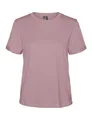 VERO Moda Damen Vmpaula S/S T-Shirt Noos, Nostalgia Rose, L