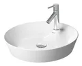 Duravit Cape Cod Aufsatzbecken 1 Hahnloch ohne Überlauf 480 x 480 mm - Weiß Hochglanz - 2328480000