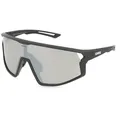 Uvex Sports S533089 skyryse Unisex-Sonnenbrille Vollrand Monoscheibe Kunststoff-Gestell, schwarz