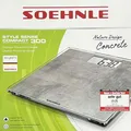 Soehnle Digital-Personen-Waage Compact 300 bis 180 Kg Grau Natur-Stein NEU