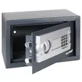 HMF Safe Tresor für Zuhause, Hotel oder Büro, Möbeltresor mit Zahlenschloss für DIN A5 Dokumente | 31 x 20 x 20 cm | Anthrazit