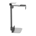 HFTEK PC Halterung unter Schreibtisch Computerhalterung Tischhalterung Rechnerhalter Lift Tischhalter Gehäusehalter Untertisch Halterung - seitlich vertikal/schwarz - drehbar - flexibel 360° (PH50B)