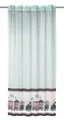 WILLKOMMEN ZUHAUSE by ALBANI GROUP Gardine Fertigschal Train / Zug, BxH 135x175cm, blau, Kinderzimmer, (1 St), Schlaufen, transparent