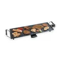Bestron elektrischer Tischgrill XL Plancha-/Teppanyaki-Grillplatte 1800 Watt