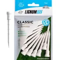 Longridge Golf Tees Weiß 72mm - 12 Stück - Microwood mit Distance-Ring-System