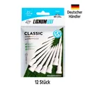 Golf Tee Lignum 72mm Microwood 12er Pack Weiß - Holz Kunststoff Höhe einstellbar
